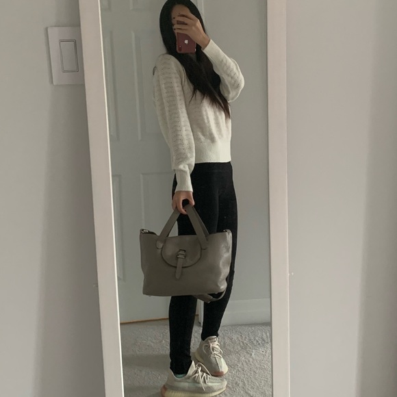 Meli Melo Medium Grey Leather Bag - Picture 9 of 10